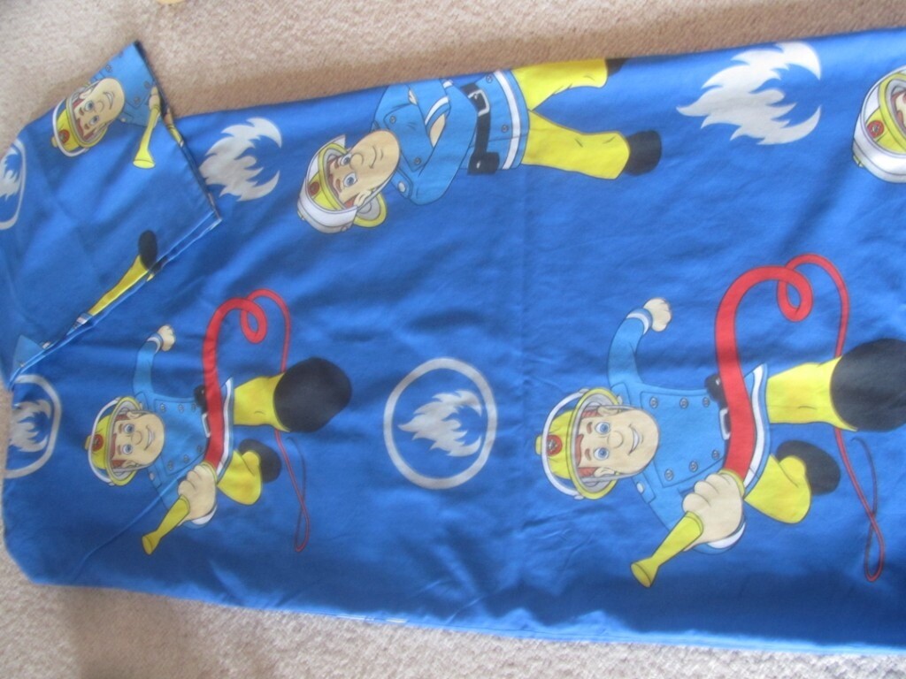 fireman sam cot duvet set